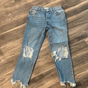 Free People Distressed Jeans size 27